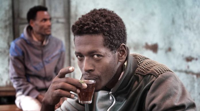 Man Drinks tea Man drink tea